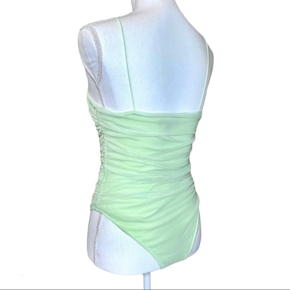 🔥3/$25 Forever 21 • green fully lined mesh bodysuit - Picture 3 of 7